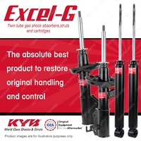 Front + Rear KYB EXCEL-G Shock Absorbers for OPEL Zafira ZJ I4 FWD Wagon