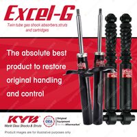 Front + Rear KYB EXCEL-G Shock Absorbers for PEUGEOT 206 KFW NFZ NFU RFN RFK