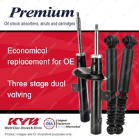 Front + Rear KYB PREMIUM Shock Absorbers for PEUGEOT 206 NFZ TU5JP 1.6 I4 FWD