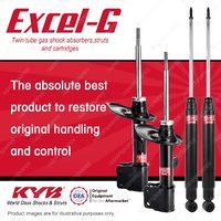 Front + Rear KYB EXCEL-G Shock Absorbers for PEUGEOT 308 8FR 5FW 5FT 5FY 9HZ 9HR