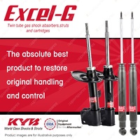 Front + Rear KYB EXCEL-G Shock Absorbers for PEUGEOT 308 5FW 5FT 9HR FWD Wagon