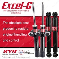 Front + Rear KYB EXCEL-G Shock Absorbers for PEUGEOT 309 XU5M 1.6 I4 FWD Hatch