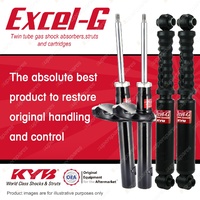 Front + Rear KYB EXCEL-G Shock Absorbers for PEUGEOT 405 D6A D6C RFX RFT DJY