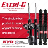 Front + Rear KYB EXCEL-G Shock Absorbers for PEUGEOT Expert RHW DW10BTED4 2.0