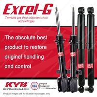 Front + Rear KYB EXCEL-G Shock Absorbers for RENAULT Scenic JA RX4 F4R 2.0 4WD