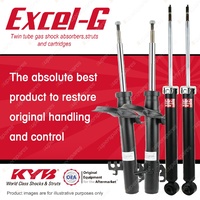 Front + Rear KYB EXCEL-G Shock Absorbers for ROVER 75 DT4 V6 FWD Sedan