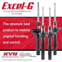 Front + Rear KYB EXCEL-G Shock Absorbers for ROVER Quintet EL 1.6 V6 RWD Hatch