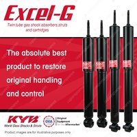 Front + Rear KYB EXCEL-G Shock Absorbers for SAAB 900 I4 FWD All Styles