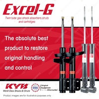 Front + Rear KYB EXCEL-G Shock Absorbers for SAAB 9-5 YS3E I4 DD V6 FWD All