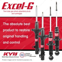 Front + Rear KYB EXCEL-G Shock Absorbers for SUBARU DL AN5 EA82 1.8 F4 FWD 87-94