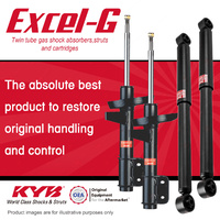 Front + Rear KYB EXCEL-G Shock Absorbers for SUBARU GL AN4 EA82 1.8 F4 FWD Auto