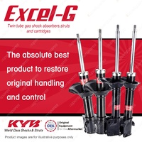 Front + Rear KYB EXCEL-G Shock Absorbers for SUBARU Impreza GD9 GDA GDE F4 AWD