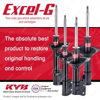 Front + Rear KYB EXCEL-G Shock Absorbers for SUBARU Liberty BC5 BF5 I4 AWD 91-94