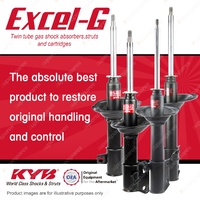 Front + Rear KYB EXCEL-G Shock Absorbers for SUBARU Liberty BC7 BFB F4 AWD 90-91