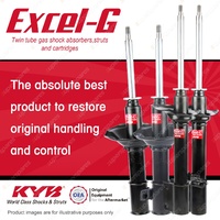 Front + Rear KYB EXCEL-G Shock Absorbers for SUBARU Liberty BD6 BG6 F4 FWD 94-98