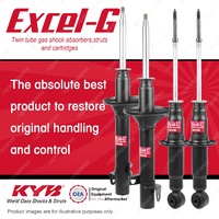 Front + Rear KYB EXCEL-G Shock Absorbers for SUBARU Vortex XT FWD AWD Coupe