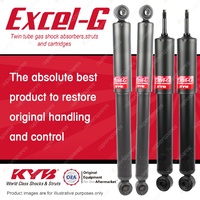 Front + Rear KYB EXCEL-G Shock Absorbers for SUZUKI Jimny Sierra M13A 1.3 I4 4WD