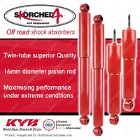 F + R KYB SKORCHED 4'S HD 4WD Shock Absorbers for TOYOTA 4 Runner LN61 YN63