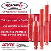 F + R KYB SKORCHED 4'S 4WD Shocks for TOYOTA 4 Runner LN130 RN130 VZN130 YN130