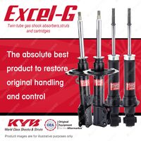 Front + Rear KYB EXCEL-G Shock Absorbers for TOYOTA Celica ZZT231R 2ZZGE 1.8 FWD