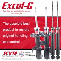 Front + Rear KYB EXCEL-G Shock Absorbers for TOYOTA Corolla ZRE182R 2ZRFE 1.8 I4