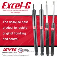 Front + Rear KYB EXCEL-G Shock Absorbers for TOYOTA Cressida MX62R 5ME 2.8 RWD