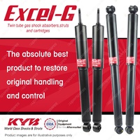 Front + Rear KYB EXCEL-G Shock Absorbers for TOYOTA Hilux RN46 LN46 4WD