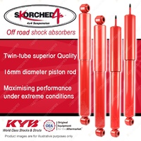 F + R KYB SKORCHED 4'S 4WD Shocks for TOYOTA Landcruiser FJ60 HJ60 FJ62 80-90