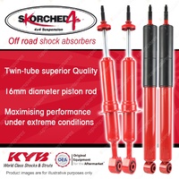 Front + Rear KYB SKORCHED 4'S HD 4WD Shocks for TOYOTA Landcruiser UZJ200 URJ202