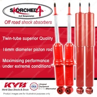 F + R KYB SKORCHED 4'S 4WD Shocks for TOYOTA Landcruiser Prado RZJ95 VZJ95 KZJ95