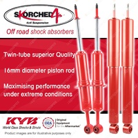 F + R KYB SKORCHED 4'S 4WD Shocks for TOYOTA Prado RZJ120 KZJ120 GRJ120 KDJ120