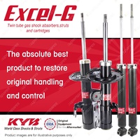 Front + Rear KYB EXCEL-G Shock Absorbers for TOYOTA Prius ZVW30R Hybrid 1.8 I4