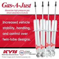 Front + Rear KYB GAS-A-JUST Monotube Shock Absorbers for TOYOTA Supra JZA80 I6