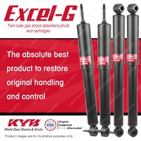 Front + Rear KYB EXCEL-G Shock Absorbers for TOYOTA Townace KR42R 7KE 1.8 I4 RWD