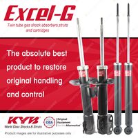 Front + Rear KYB EXCEL-G Shock Absorbers for TOYOTA Yaris NCP90 NCP91 NCP93 FWD