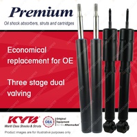 Front + Rear KYB PREMIUM Shock Absorbers for VOLKSWAGEN Golf MkI 1.6 FWD Hatch