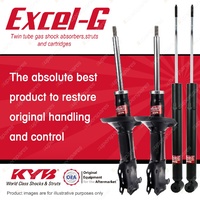 Front + Rear KYB EXCEL-G Shock Absorbers for VOLKSWAGEN Golf MkII MkIII Hatch