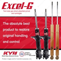 Front + Rear KYB EXCEL-G Shock Absorbers for VOLKSWAGEN Golf MkII EV 1.8 84-87