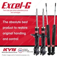 Front + Rear KYB EXCEL-G Shock Absorbers for VOLKSWAGEN Golf MkIII SE AGG 2.0 I4