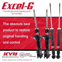 Front + Rear KYB EXCEL-G Shock Absorbers for VOLKSWAGEN Lupo 6X AUA 1.4 I4 FWD