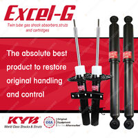 Front + Rear KYB EXCEL-G Shock Absorbers for VOLKSWAGEN Multivan T5 FWD 4WD Van