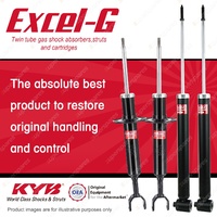 Front + Rear KYB EXCEL-G Shock Absorbers for VOLKSWAGEN Passat 3B I4 V5 FWD