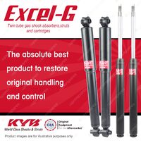 Front + Rear KYB EXCEL-G Shock Absorbers for VOLVO 244 I4 RWD Sedan