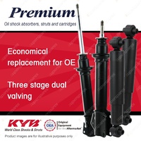 Front + Rear KYB PREMIUM Shock Absorbers for VOLVO 440 B20F 2.0 I4 FWD 93-97