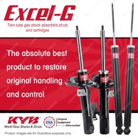 Front + Rear KYB EXCEL-G Shock Absorbers for VOLVO C30 DT4 I5 DT5 FWD Hatch