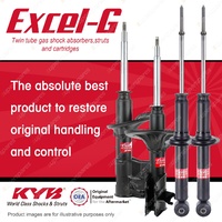 Front + Rear KYB EXCEL-G Shock Absorbers for VOLVO V40 I4 FWD Wagon 99-01