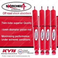 Front + Rear KYB Skorched 4's Shock Absorbers for Suzuki Jimny SN413 Wagon 00-19