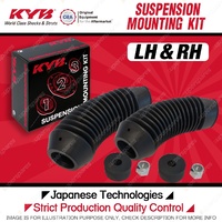 2x KYB Front Dust Boot + Bush Mounting Nut Kit for Toyota Fortuner GUN156R