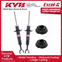 2x Front KYB Shock Absorbers Strut Mount Kit for Audi A6 C5 Avant Quattro 01-04