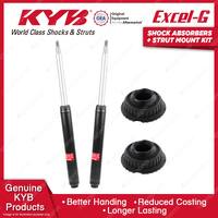 2x Front KYB Shock Absorbers Strut Mount Kit for Audi A6 C5 ACK FWD Sedan 97-00